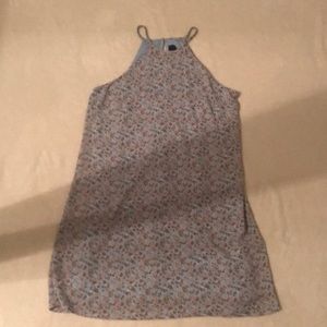 Francesca’s blue floral dress